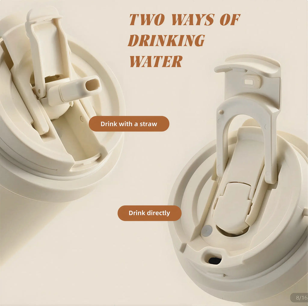 Coffee cup drinking lid with two opening styles