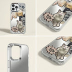 Detail views of custom pet phone case