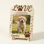 Personalized pet photo puzzle with dog portrait